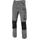 Pantalon de travail JEANS, GRIS, STRETCH, RENFORTS,\\\"2XL\\\",CE,LAHTI