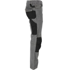 Pantalon de travail JEANS, GRIS, STRETCH, RENFORTS,\\\"2XL\\\",CE,LAHTI