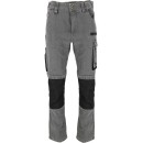 Pantalon de travail JEANS, GRIS, STRETCH, RENFORTS, \\\"S\\\", CE,LAHTI