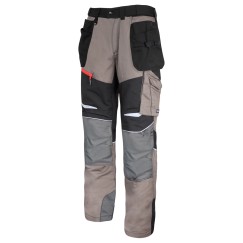 Pantalon de travail KAKI-NOIR AVEC INSERTS STRETCH, \\\"2XL\\\", CE, LAHTI