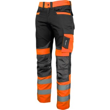 pantalon de travail haute visibilité NOIR-ORANGE, \\\\\\\"2XL\\\\\\\", CE, LAHTI