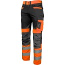 pantalon de travail haute visibilité NOIR-ORANGE, \\\\\\\"L\\\\\\\", CE, LAHTI