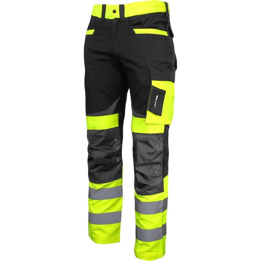 pantalon de travail haute visibilité NOIR-JAUNE, \\\\\\\"3XL\\\\\\\", CE, LAHTI