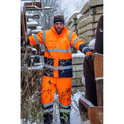 Pantalon de travail REMBOURRÉ HAUTE VISIBILITÉ, ORANGE, \\\"3XL\\\", CE, LAHTI