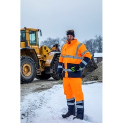 Pantalon de travail REMBOURRÉ HAUTE VISIBILITÉ, ORANGE, \\\"L\\\", CE, LAHTI