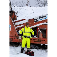 Pantalon de travail REMBOURRÉ HAUTE VISIBILITÉ, JAUNE, \\\"3XL\\\", CE, LAHTI