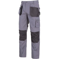 Pantalon de travail GRIS-NOIR, \\\"3XL (60)\\\", CE, LAHTI