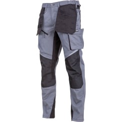 Pantalon de travail GRIS-NOIR, \\\"3XL\\\", CE, LAHTI