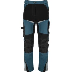 Pantalon de travail TURQUOISE-NOIR AVEC INSERTS STRETCH, \\\"3XL\\\", CE, LAHTI