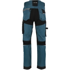 Pantalon de travail TURQUOISE-NOIR AVEC INSERTS STRETCH, \\\"3XL\\\", CE, LAHTI