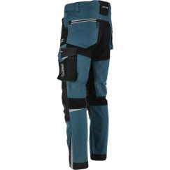 Pantalon de travail TURQUOISE-NOIR AVEC INSERTS STRETCH, \\\"3XL\\\", CE, LAHTI