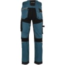 Pantalon de travail TURQUOISE-NOIR AVEC INSERTS STRETCH, \\\"L\\\", CE, LAHTI