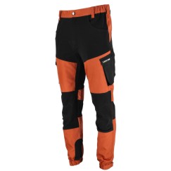 Pantalon de travailavec poches  BRIQUE ROUGE-NOIR, \\\\\\\"3XL\\\\\\\", CE,LAHTI