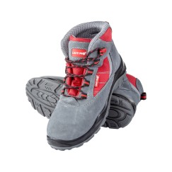 Chaussure de sécurité Bottine , DAIM/OXFORD, GRIS-ROUGE, S1P SRC, \\\\\\\\\\\\\\\\\\\\\\\\\\\\\\\\\\\\\\\\\\\\\\\\\\\\\\\\\\\\\\