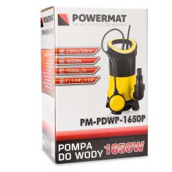 Pompe vide cave à eau propre et sale - 1650W + FLOTTEUR