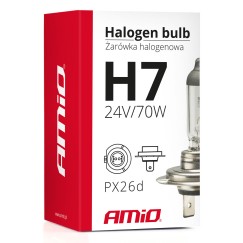 Ampoule Halogene H7 24V 70W filtre UV (E8)