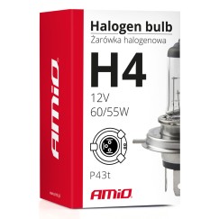 Ampoule halogene H4 12V 60/55W filtre UV (E8)