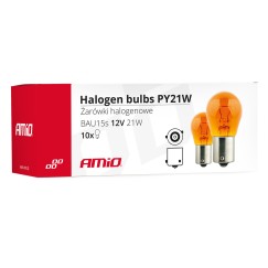 Ampoules halogenes PY21W BAU15s 12V 21W AMBRE