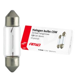 Ampoules halogenes C5W Navette 36mm 12V 10pcs