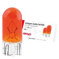 Ampoules halogenes WY5W T10 5W W2.1x9.5d AMBRE 12V 10szt.