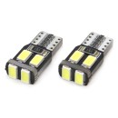 DEL CANBUS 6SMD-2 5730 T10 (W5W) Blanc