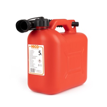 Jerrican carburant en plastique 5L, rouge