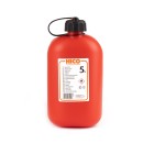 Jerrican carburant en plastique 5L, rouge