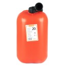 Jerrican carburant en plastique 20L, rouge