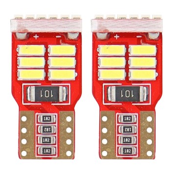 LED CANBUS 18SMD 4014 T10e W5W White 12V AMIO-01286