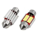 LED CANBUS 4014 10SMD Navette C5W C10W C3W 31mm Blanc 12V/24V