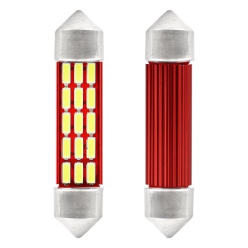 LED CANBUS 4014 20SMD Navette C5W C10W C3W 41mm Blanc 12V/24V