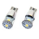 LED CANBUS 3SMD 2835 T10e (W5W) ALU Blanc 12V/24V