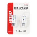 LED CANBUS 3SMD 2835 T10e (W5W) ALU Blanc 12V/24V