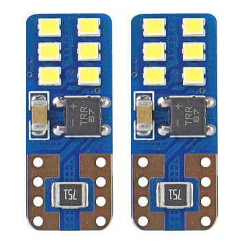 LED CANBUS 12SMD UltraBright 2016 T10e (W5W) Blanc 12V/24V