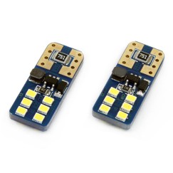 LED CANBUS 12SMD UltraBright 2016 T10e (W5W) Blanc 12V/24V