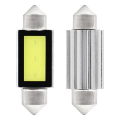 LED CANBUS COB3 Navette C5W C10W C3W 39mm Blanc 12V