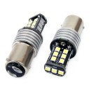 DEL CANBUS 2835 15SMD 1157 BAY15D P21/5W Blanc 12V/24V