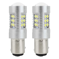 LED CANBUS 3030 24SMD 1157 BAY15D P21/5W Blanc 12V/24V