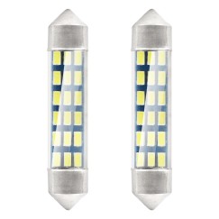 LED STANDARD 3014 18SMD Navette C5W C10W C3W 41mm Blanc 12V