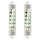 LED STANDARD 3014 18SMD Navette C5W C10W C3W 41mm Blanc 12V