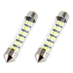 LED STANDARD 3014 18SMD Navette C5W C10W C3W 41mm Blanc 12V