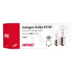 Ampoules halogenes P21W BA15s 24V 10pcs