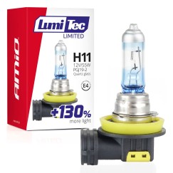 Ampoule halogene H11 12V 55W LumiTec LIMITED +130%