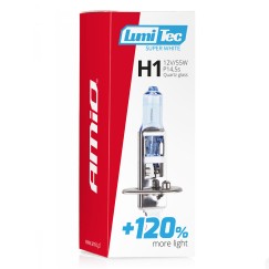 Ampoule halogene H1 12V 55W LumiTec Super Blanc +120%