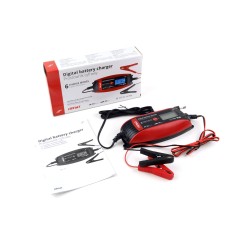 AMiO Chargeur de batterie numérique 6V/12V - 2A/4A - DVL DBC-4A