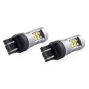 DEL CANBUS 3030 24SMD T20 7443 W21/5W Blanc 12V/24V