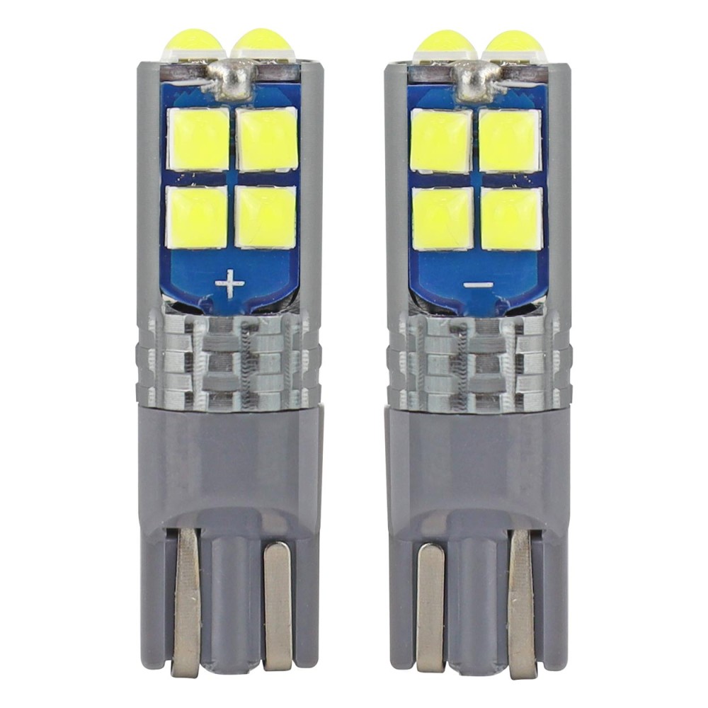 LED CANBUS 10SMD 3030 T10 W5W Blanc 12V/24V