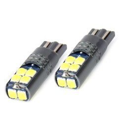 LED CANBUS 10SMD 3030 T10 W5W Blanc 12V/24V