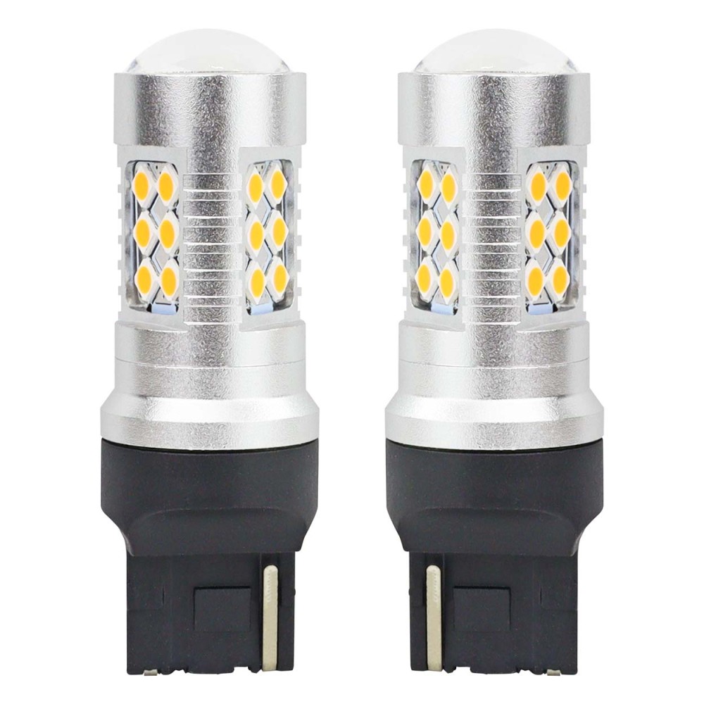 LED CANBUS 3030 24SMD T20 7440 WY21W Ambre 12V/24V