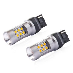 LED CANBUS 3030 24SMD T20 7440 WY21W Ambre 12V/24V